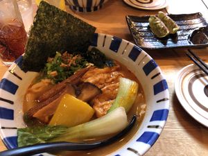 Spicy tofu miso ramen  at Daidokoro Umaimon Ramen  in Amsterdam