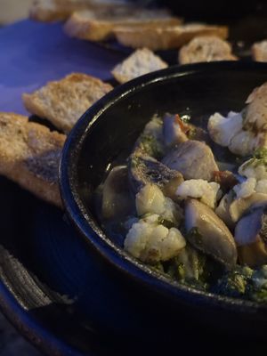 Vegan veggies pil pil  at Antiguo Sueño Restorán in San Jose De Maipo