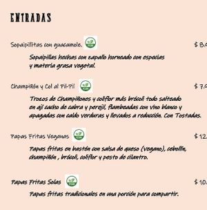 Menu  at Antiguo Sueño Restorán in San Jose De Maipo