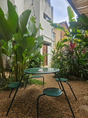 Courtyard at Bunch in Hiriketiya