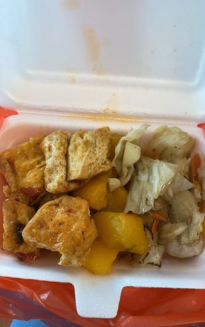 Mixed vegetables rice at Shu Vegetarian 典蔬 in Central Singapore