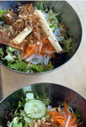 Rice paper vegan poke bowl at Rice Paper in Lanzarote