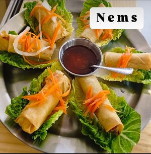 Vegan nems at Rice Paper in Lanzarote