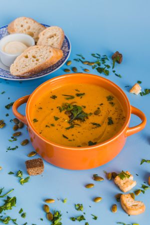 Potage du moment 
//
Soup of the day at Café Paleta in Quebec