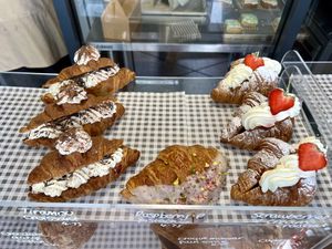 Different croissants   at Crumb Together in Liverpool