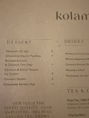   at Kolamba East in East London