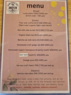  at PLANT-BASED CAFE ANDPON in Osaka