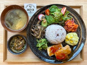 Lunch🌱 at PLANT-BASED CAFE ANDPON in Osaka