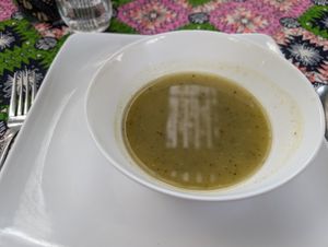 Veg soup at Mlango Farm in Ngecha