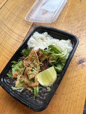 Burrito bowl  at Washington Street Coffee House in New London