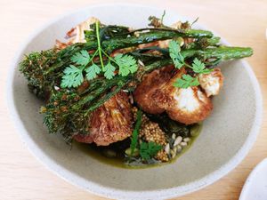 Cauliflower with herb sauce at MitBord in Seoul