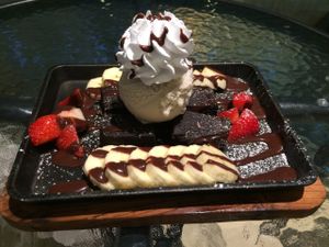 Brownie Sundae at Veganerie - Mercury Ville in Bangkok