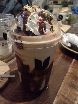 Nutella frappe at Veganerie - Mercury Ville in Bangkok