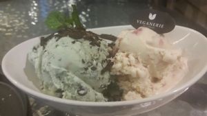 Vegan ice cream! at Veganerie - Mercury Ville in Bangkok