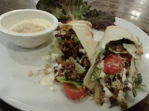 Caesar wrap at Veganerie - Mercury Ville in Bangkok