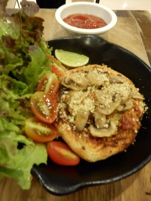 Pizza at Veganerie - Mercury Ville in Bangkok