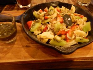 Baked roti with fruits at Veganerie - Mercury Ville in Bangkok