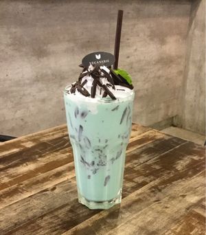 mint smoothie at Veganerie - Mercury Ville in Bangkok
