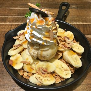 Banana pancake  at Veganerie - Mercury Ville in Bangkok