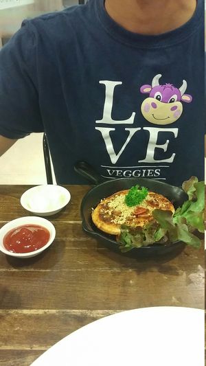 Pizza Roti at Veganerie - Mercury Ville in Bangkok