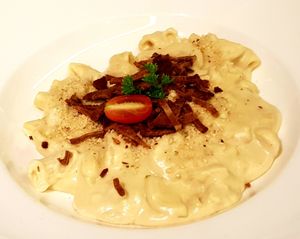 Vegan spaghetti at Veganerie - Mercury Ville in Bangkok