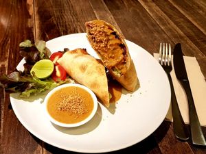 Vegan wrap at Veganerie - Mercury Ville in Bangkok