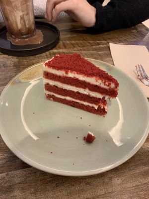 Red velvet cake!  at Veganerie - Mercury Ville in Bangkok