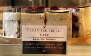 Vegan Red Velvet Cake at Veganerie - Mercury Ville in Bangkok