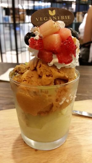 Ice cream dessert at Veganerie - Mercury Ville in Bangkok
