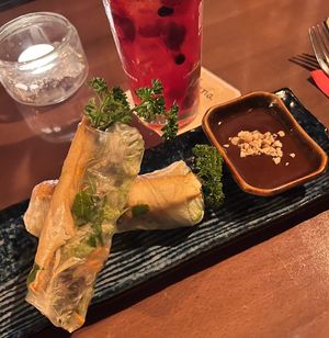 summer rolls with tofu  at BoChi Restaurant in Bad Krozingen