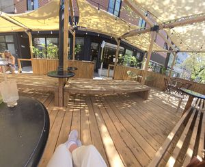 Patio at Cass Cafe in Montreal