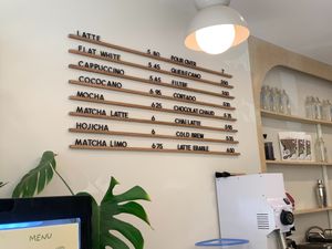 Drink Menu at Cass Cafe in Montreal