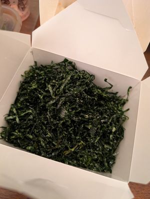 Crispy seaweed at Ricebox in Edinburgh