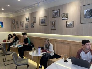 Seating  at Paper Sons Cafe in New York City