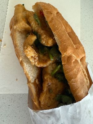 Vegan Bahn Mi at Saigon Baguette & Sugarcane Juice in Surfers Paradise