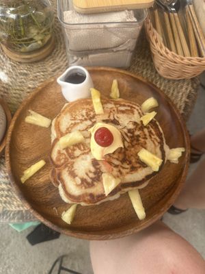 pineapple pancakes   at Lovegan Cafe in Moalboal