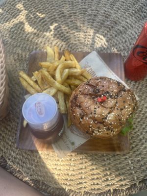 pesto chicken bun   at Lovegan Cafe in Moalboal