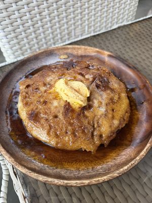 Cinnamon roll pancakes  at Lovegan Cafe in Moalboal