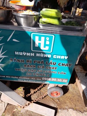 Vegan banh mi stall at Huỳnh Hùng Chay in Ho Chi Minh City