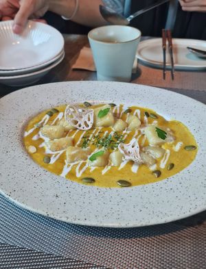 Pumpkin Gnocchi at Jeju Veggies - 제주베지스 in Jeju