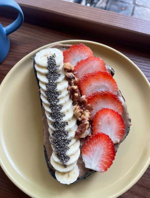 Almond toast at iVegan Supershop Hoi An - Healthy Plant Based Cafe in Hoi An