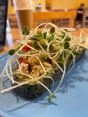 Pesto Toast at iVegan Supershop Hoi An - Healthy Plant Based Cafe in Hoi An