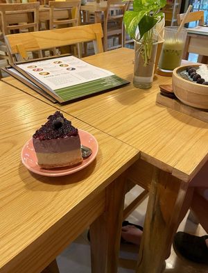 The best blue cheese cake at iVegan Supershop Hoi An - Healthy Plant Based Cafe in Hoi An