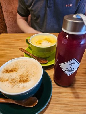 We are glad to have found this place.. the juice was fresh and the drinks were just like feeling at home. My husband had a nut butter toast with charcoal bread and it was divine. at iVegan Supershop Hoi An - Healthy Plant Based Cafe in Hoi An