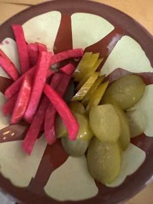 Side pickles  at Koshari in Seattle