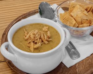 Lentil soupp  at Koshari in Seattle