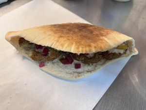Falafel sandwich   at Koshari in Seattle