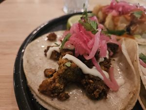 Tofu chorizo at Hugo's Mexican Kitchen - District 1881 in Chilliwack