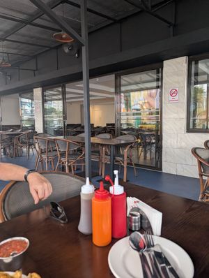 The second floor at Slush Coffee World in Nairobi