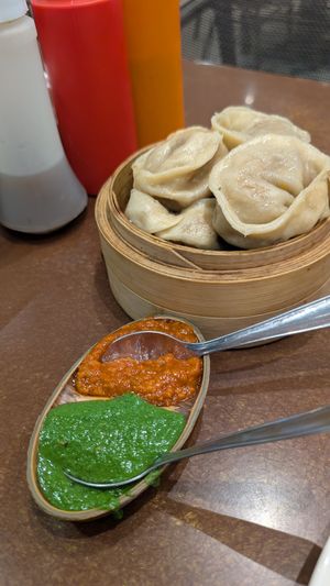 Veg mumos at Slush Coffee World in Nairobi